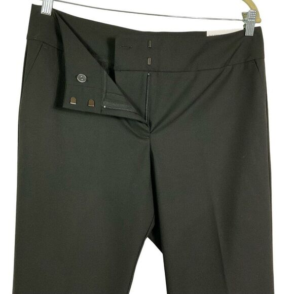 Ann Taylor Factory Mid-Rise Trouser Leg Full Length Pants, Size 12, Black, NWT - Picture 4 of 12